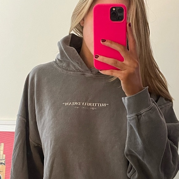 Butterfly Dreams Oversized Graphic Hoodie - Picture 2 of 5